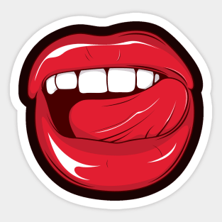 Sexy_Lips with a little Tongue Sticker